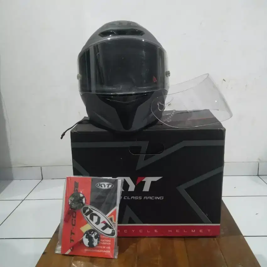 Helm KYT TT Course Grey Dop