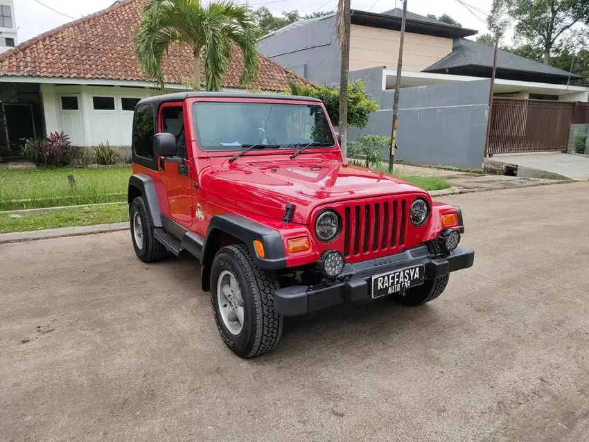 Jeep Wrangler TJ Manual Merah Membara 1997 NIK 1996