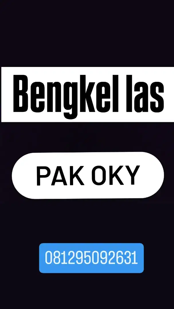 Bengkel LAS Pak OKY banget ayu