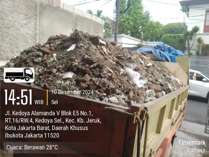 Jasa buang puing sampah