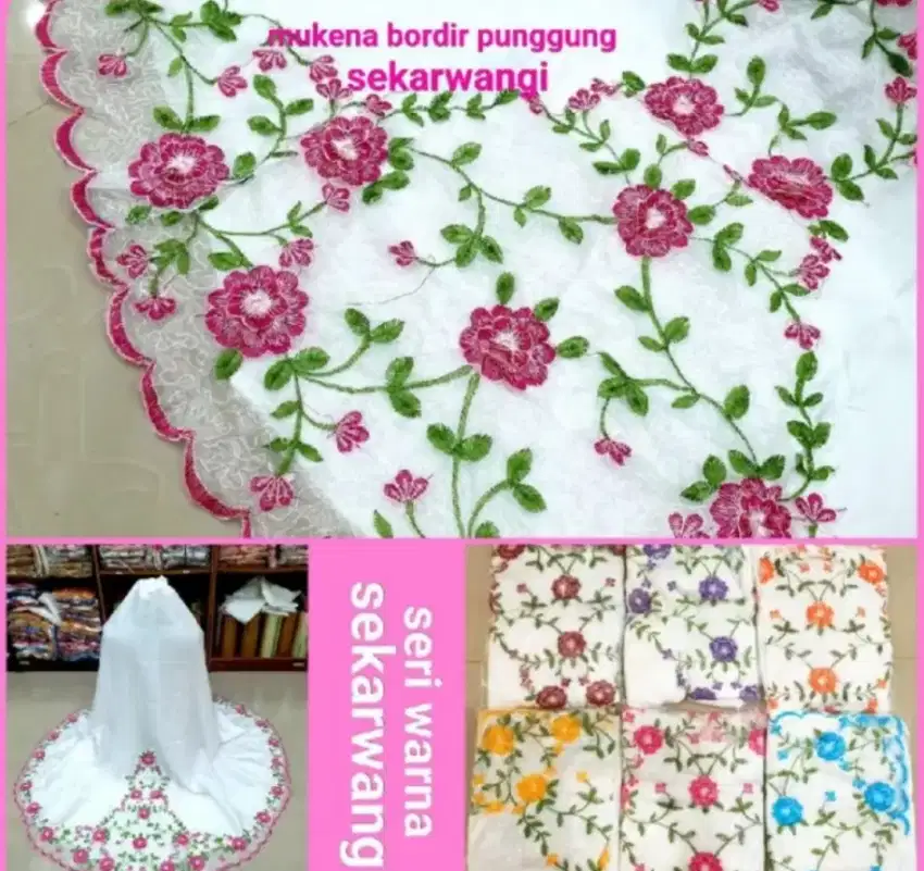 Mukena Sekar Wangi Bahan Velvet Adem