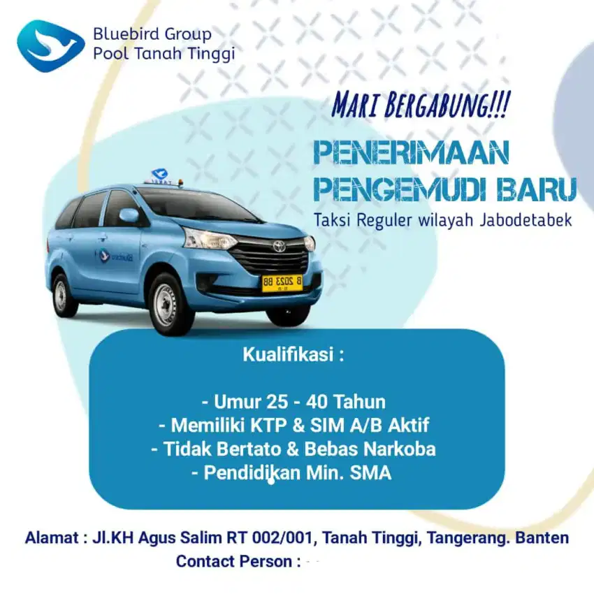 Lowongan supir bluebird