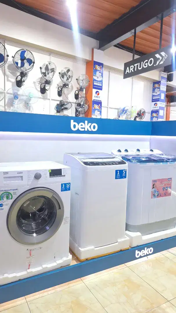 MESIN CUCI BEKO BISA DI KREDIT PROSES 5MENIT SYARAT KTP