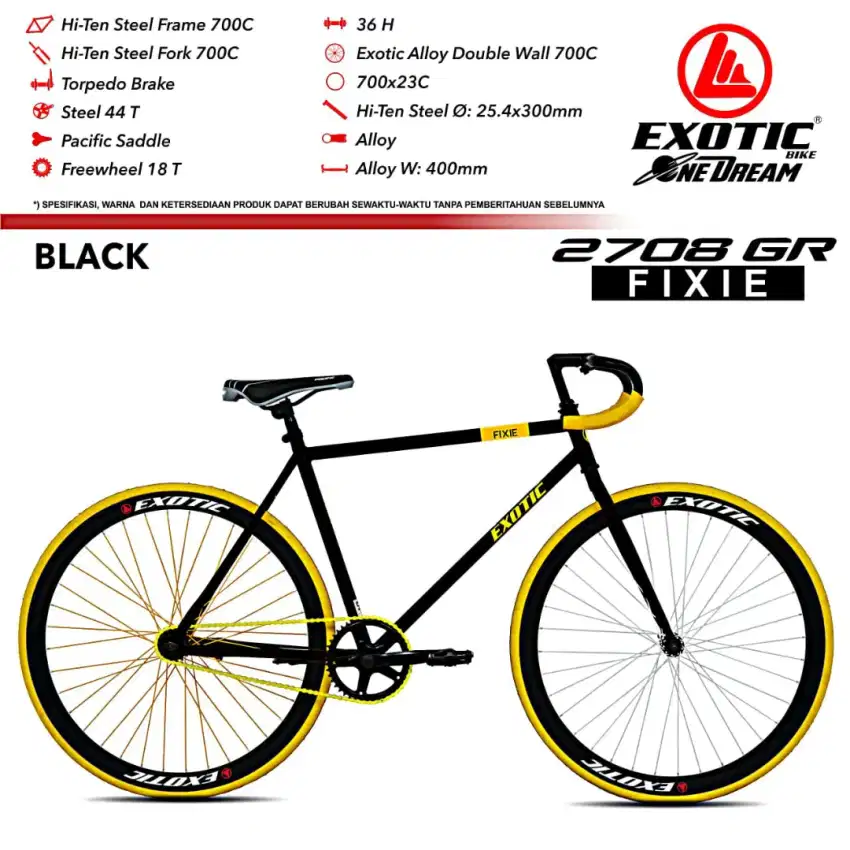 Fixie Bike EXOTIC 2708 GR 700c