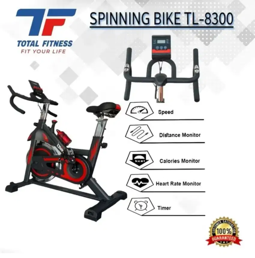 Sepeda olahraga rumahan spinning bike total fitness Banjarmasin