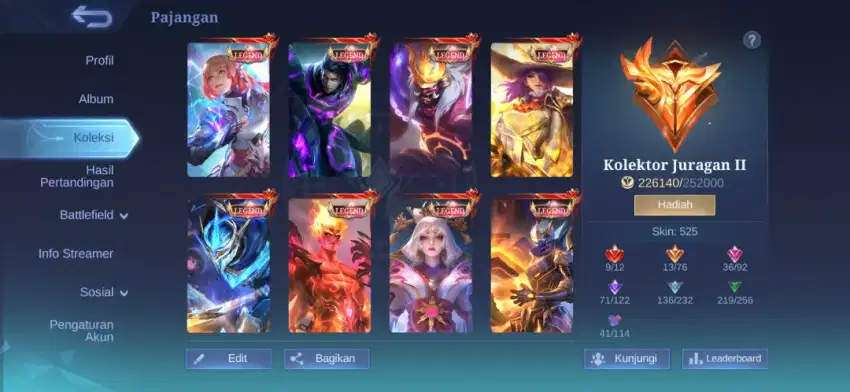 Akun ML Mobile Legend Edisi Pensiun ( Nego )