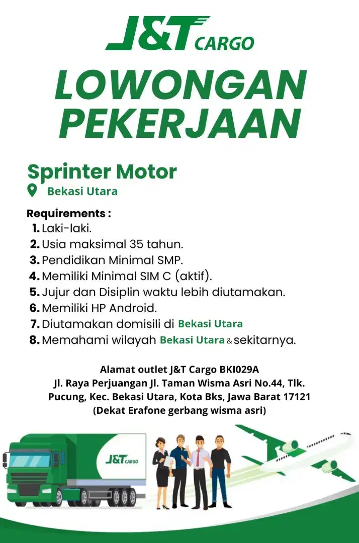 Kurir paket J&T Cargo