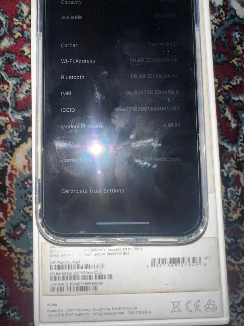 Iphone x 64 gb ibox ori!