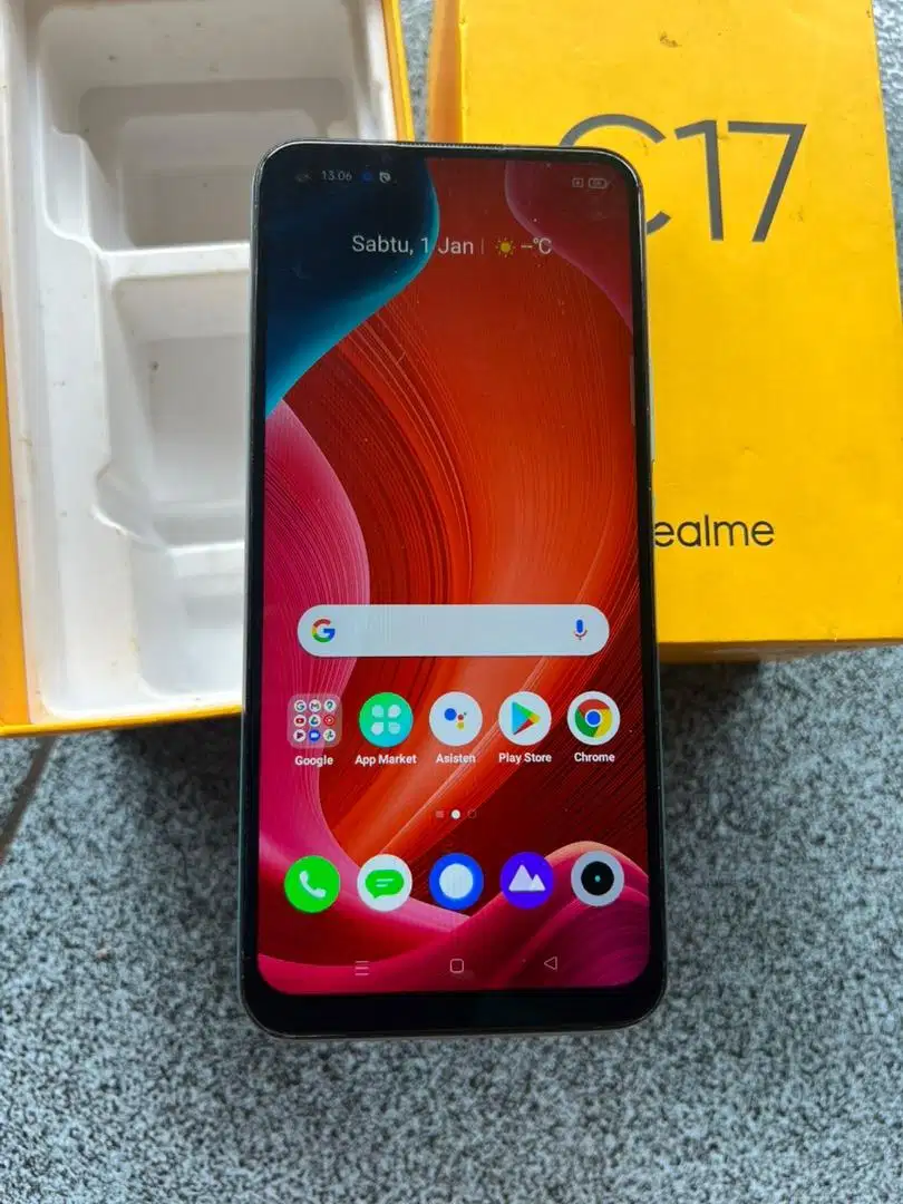 Realme C17 Ram 6/256gb segel lancar gak ada minus