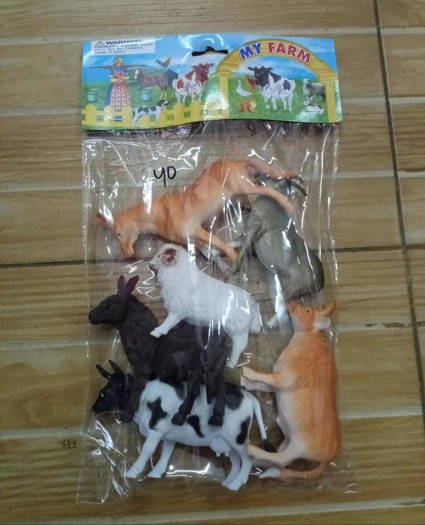 mainan anak set animal isi 6