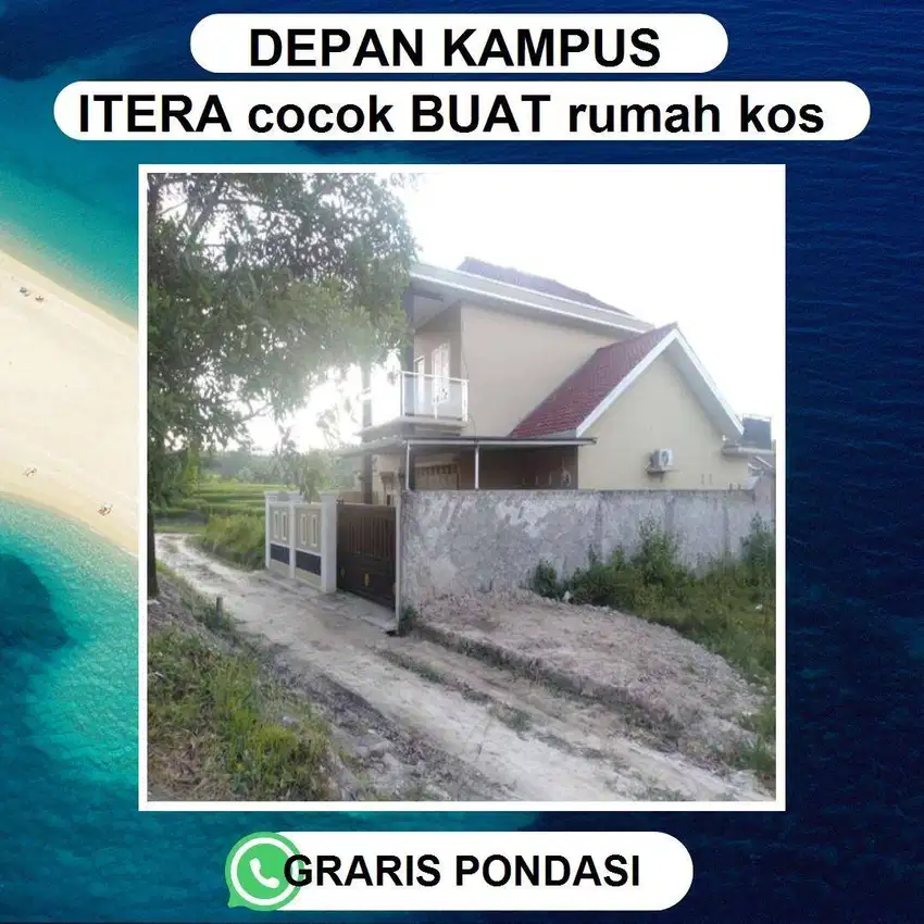 TANAH DEPAN KAMPUS ITERA WAYHUI DI AIRAN RAYA WAYKANDIS DJUAL MURAH