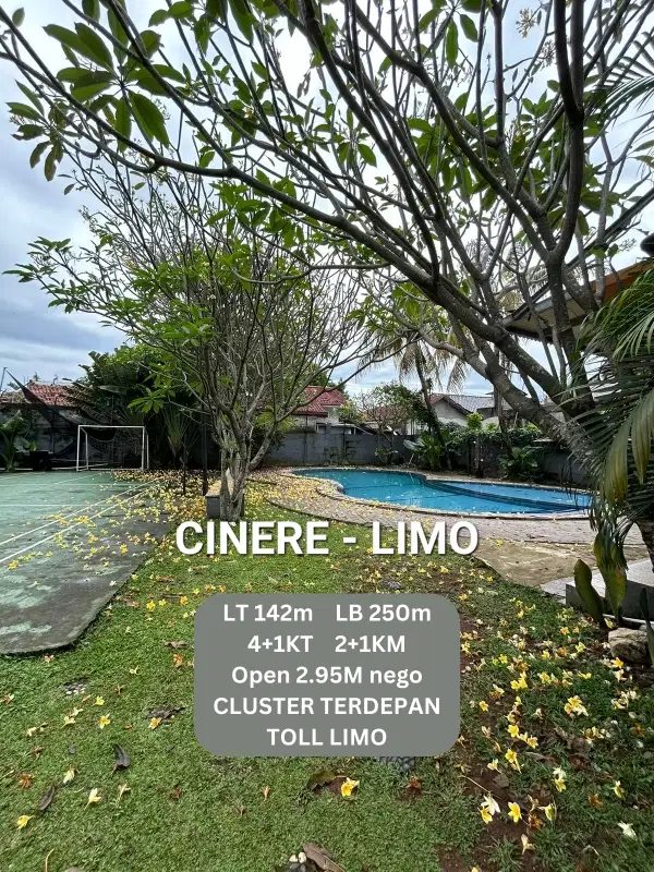 cluster terdepan di pintu toll limo jual cepat harga menarik SHM