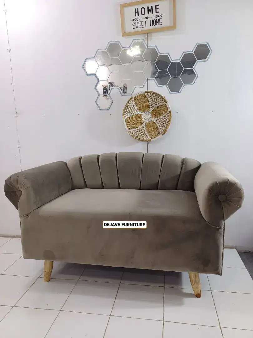 Promo sofa 2 seater lucu, sofa salon