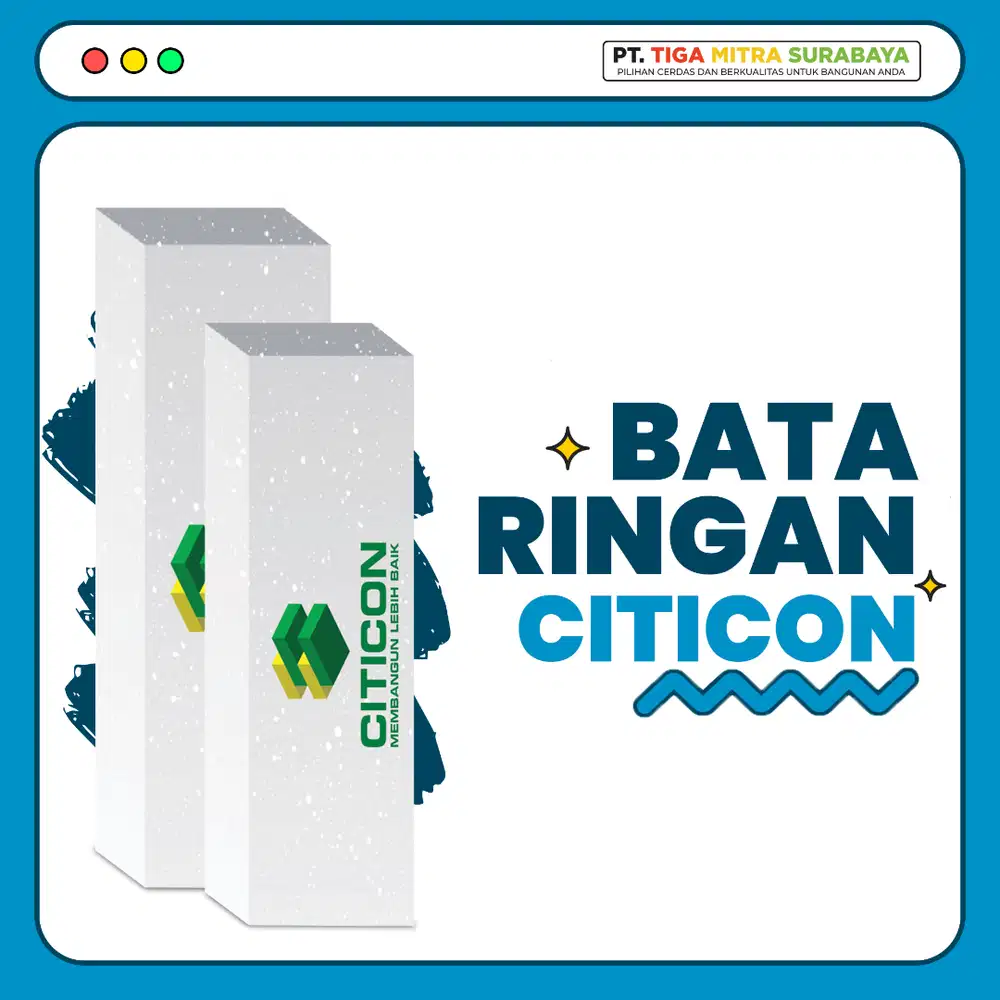 Bata Ringan Citicon GRATIS Mortar 3 zak