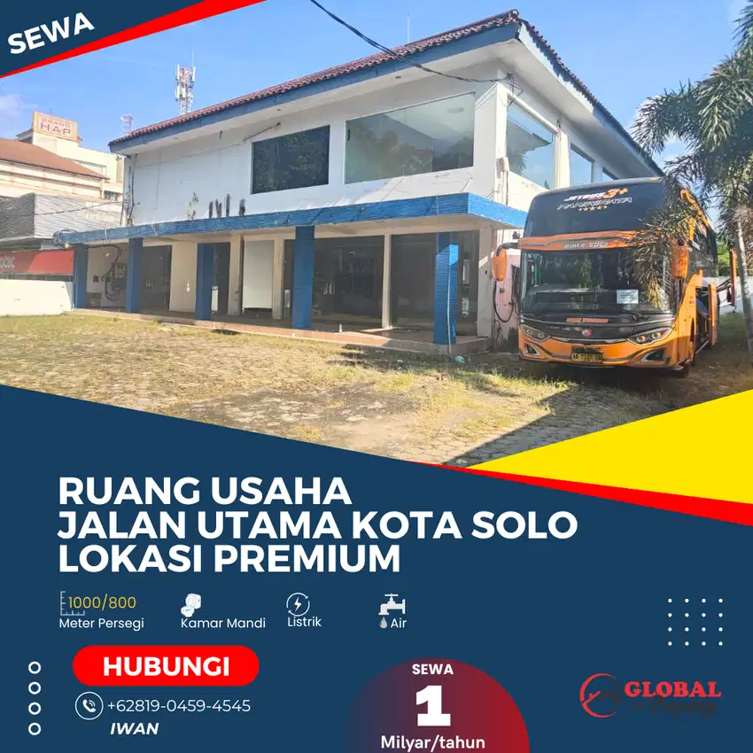 Ruang Usaha Lokasi Premium Jalan Utama Solo