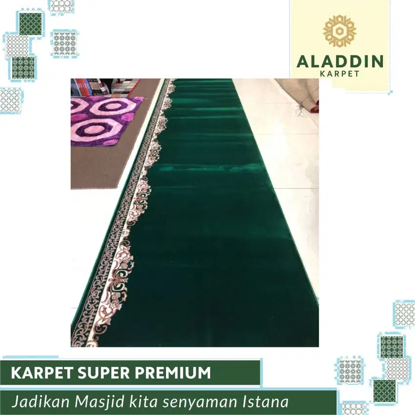 Ready Karpet Masjid Super Premium Free Pasang & Survey