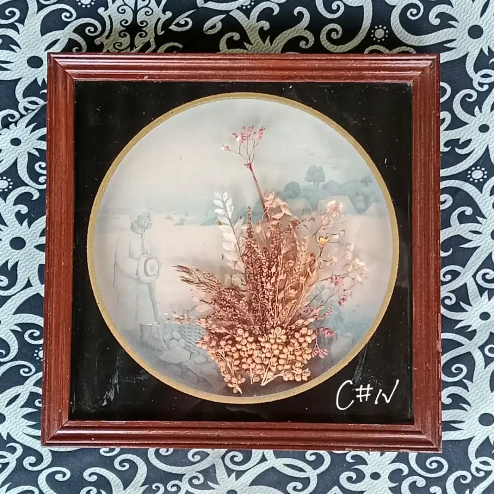 Pajangan vintage, bunga