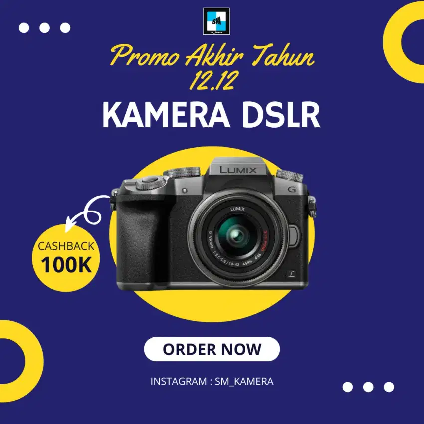 PROMO 12.12! LUMIX G7K KIT 14-42mm MEGA OIS SUDAH 4K