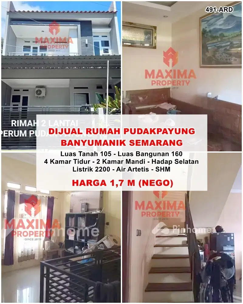 jual rumah 2 lantai di pudak payung