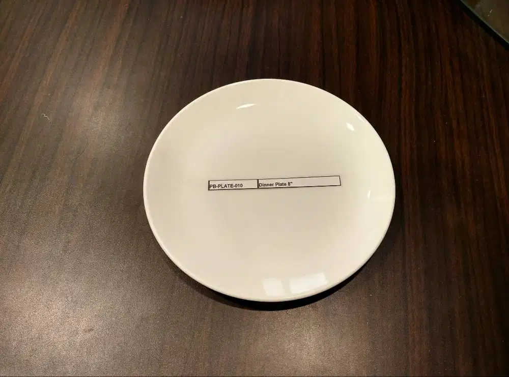 Piring Plate Porcelain ZEN 8 Inci CP8