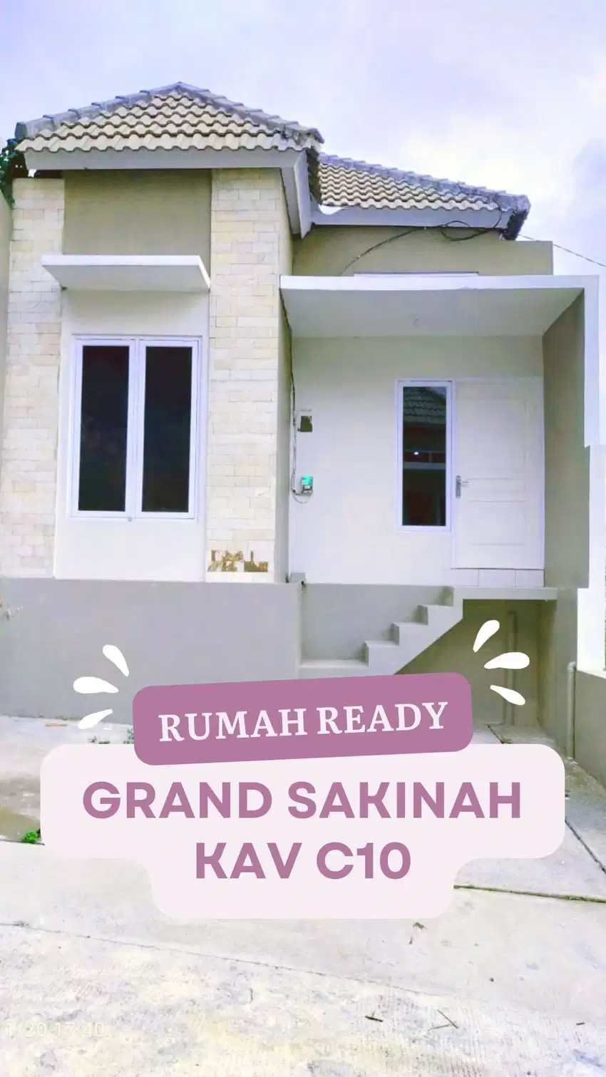 RUMAH READY STOCK SIAP HUNI C-10 CLUSTER SAKINAH PUDAK PAYUNG