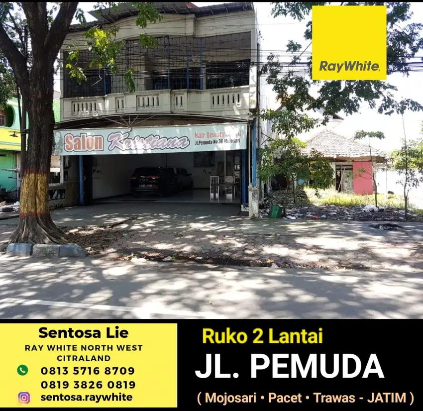 Ruko Rumah Usaha Jl. Pemuda - Mojosari - Pacet - Trawas - jalan RAYA