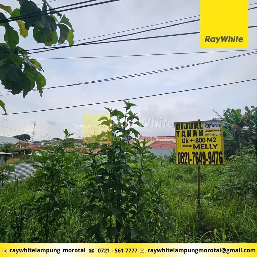 Dijual Tanah di  Jl. HRM Mangundiprojo Kedamaian (Kode Mel1390)