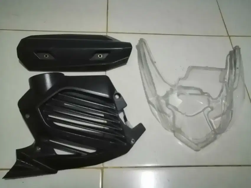 Cover Radiator,knalpot dan mika lampu belakang xeon Gt125