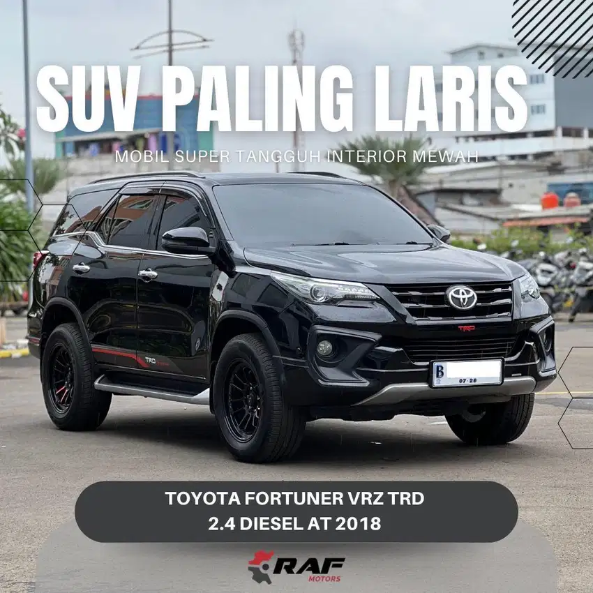 Toyota Fortuner VRZ TRD 2018 2.4 Diesel Solar Hitam