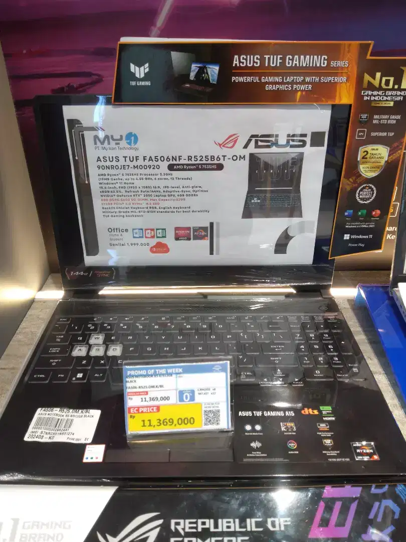 ASUS NOTEBOOK R5 8/512 GB BLACK