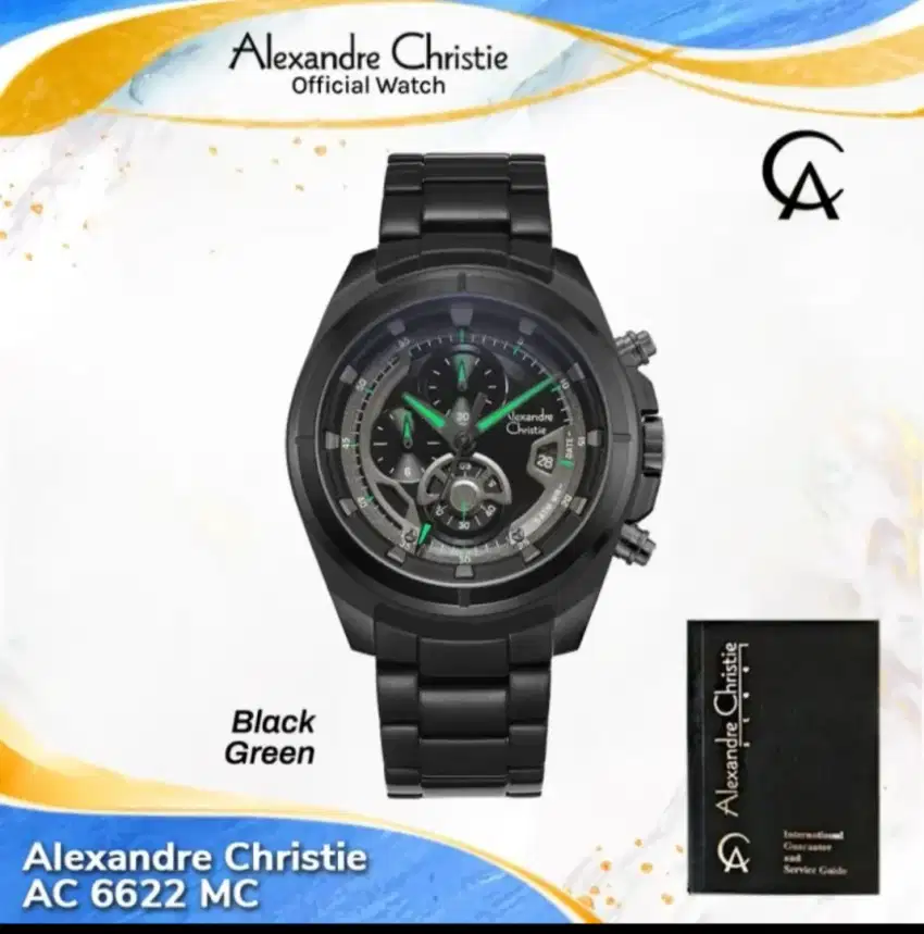 Jam fangan Alexandre Christie original ac 6622