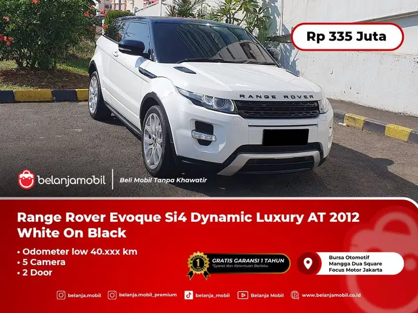 [LOW KM] Range Rover Evoque Si4 Dynamic Luxury AT White NIK 2012/2013