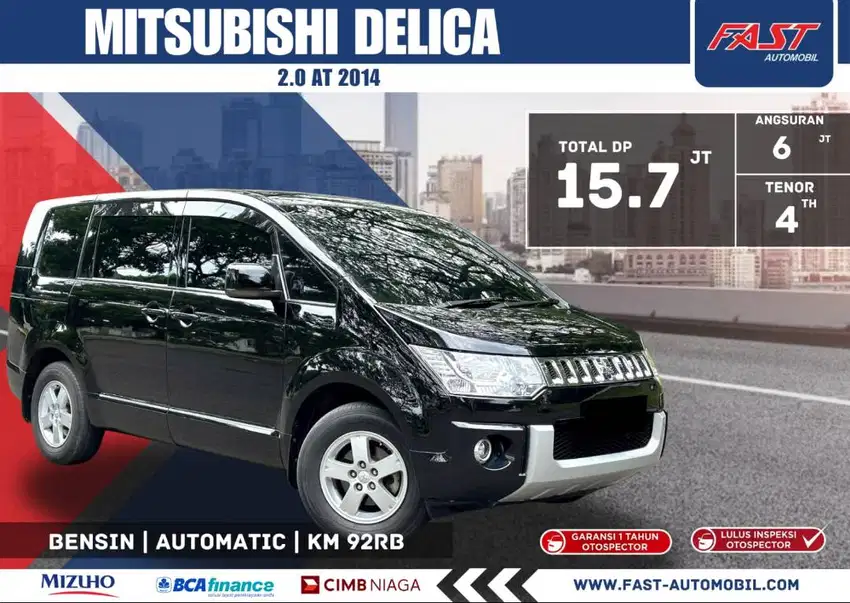 DP 15JT MITSUBISHI DELICA 2014 2.0 AT LOW KM.92RB & PAJAK PANJANG#F4ST