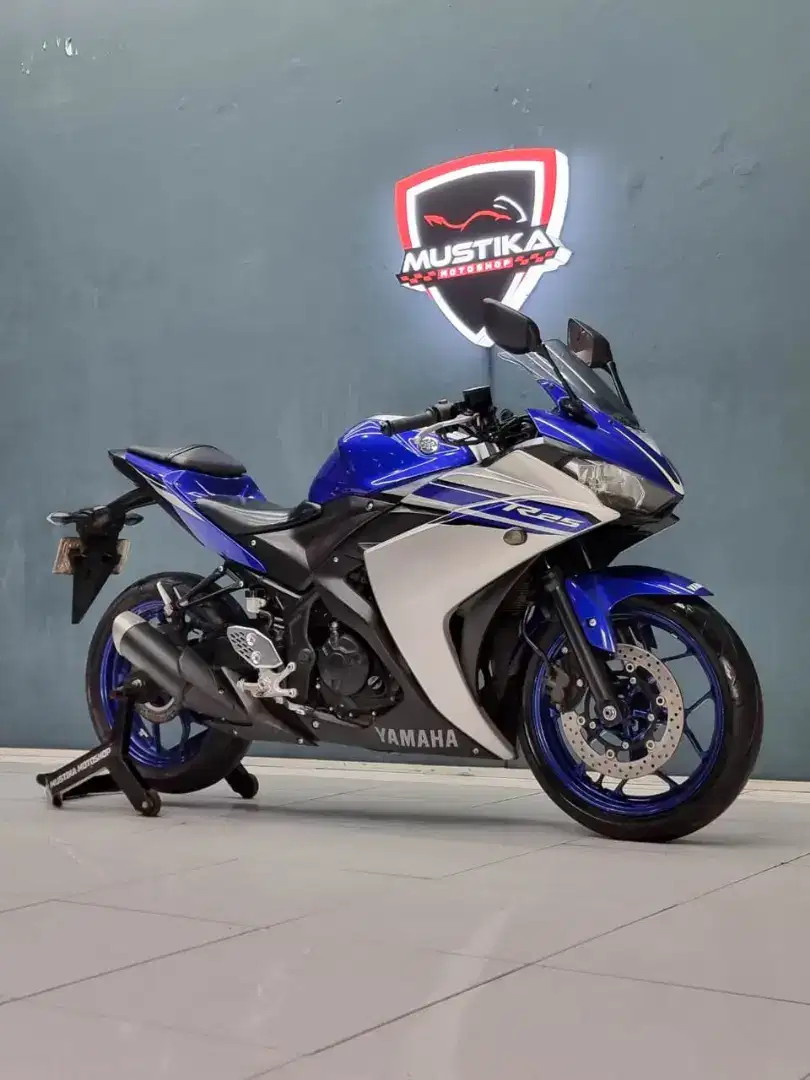 Perfect Condition!!Yamaha R25 Blue Rice 2016 Pjk Baru Mulus-Mustika