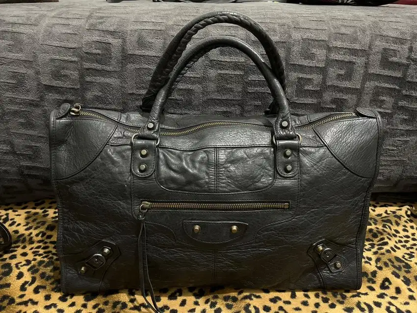 BALENCIAGA  Work Black Lambskin