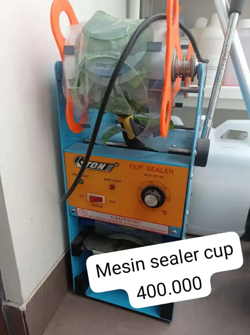 Mesin sealer cup preloved