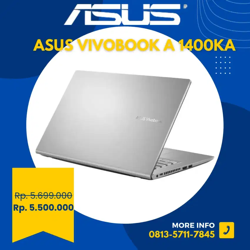 Laptop Asus Vivobook A1400KA Laptop Asus Laptop Murah Laptop Baru