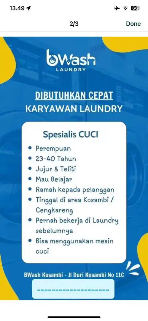 Karyawati Laundry (Gosok dan Cuci)