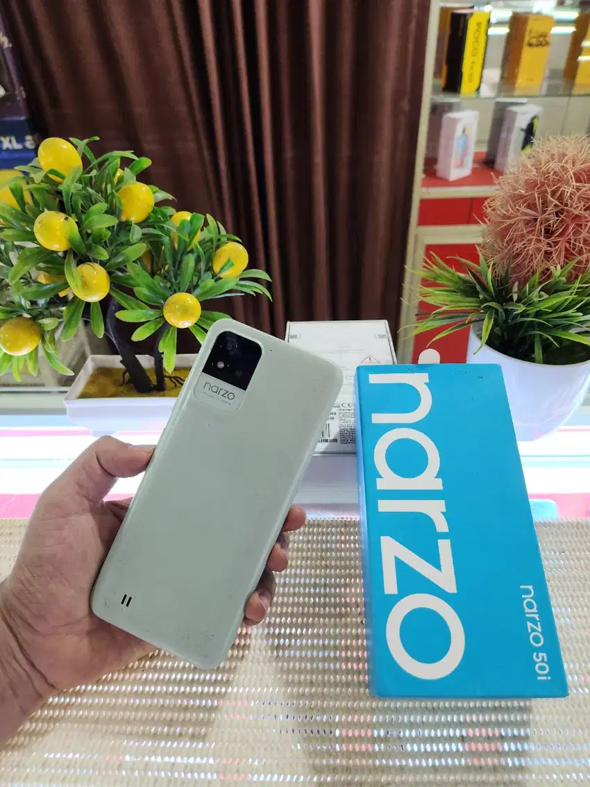 Realme Narzo 50i Ram 4+4Gb/ 64Gb Fullset Mulus Original 100% Bergarans