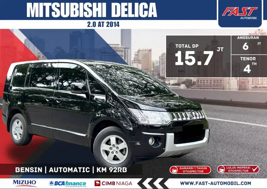 DP 15JT MITSUBISHI DELICA 2014 2.0 AT LOW KM.92RB & PAJAK PANJANG#F1ST