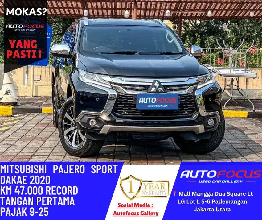 Mitsubishi Pajero Sport Dakar Dakkar 2.4 AT Diesel Hitam NIK 2020