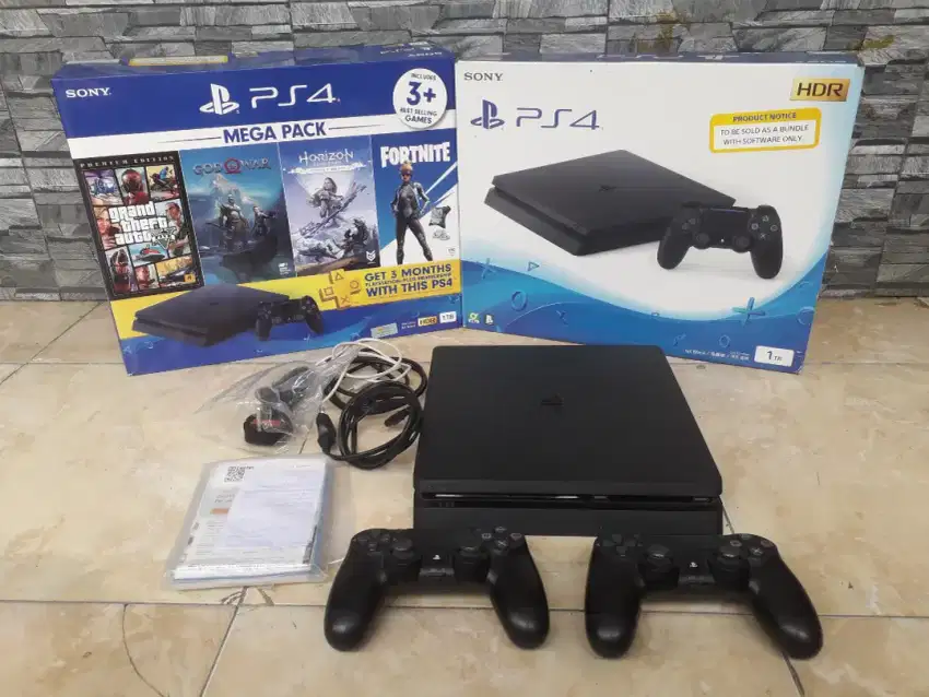 PS4 slim 1tb normal fullset poris cipondoh