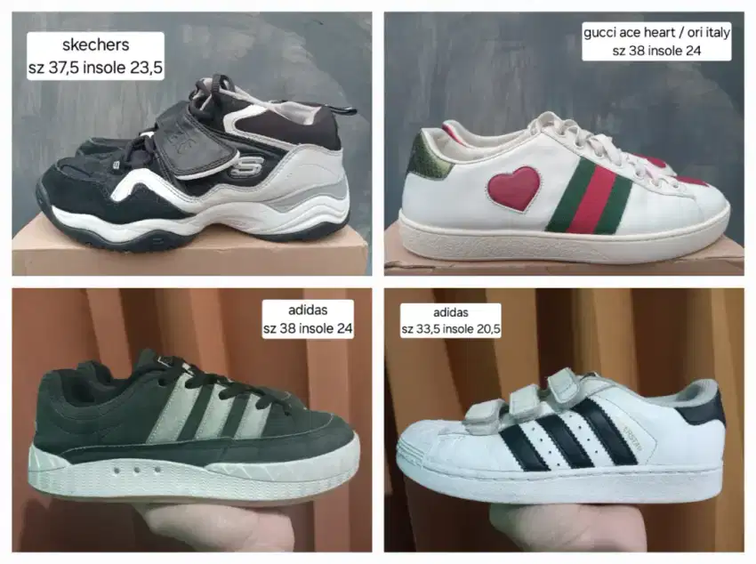 Jual sepatu preloved