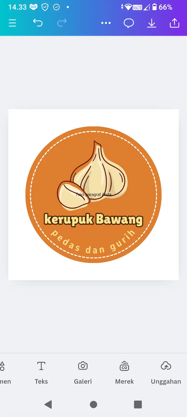 kerupuk bawang renyah