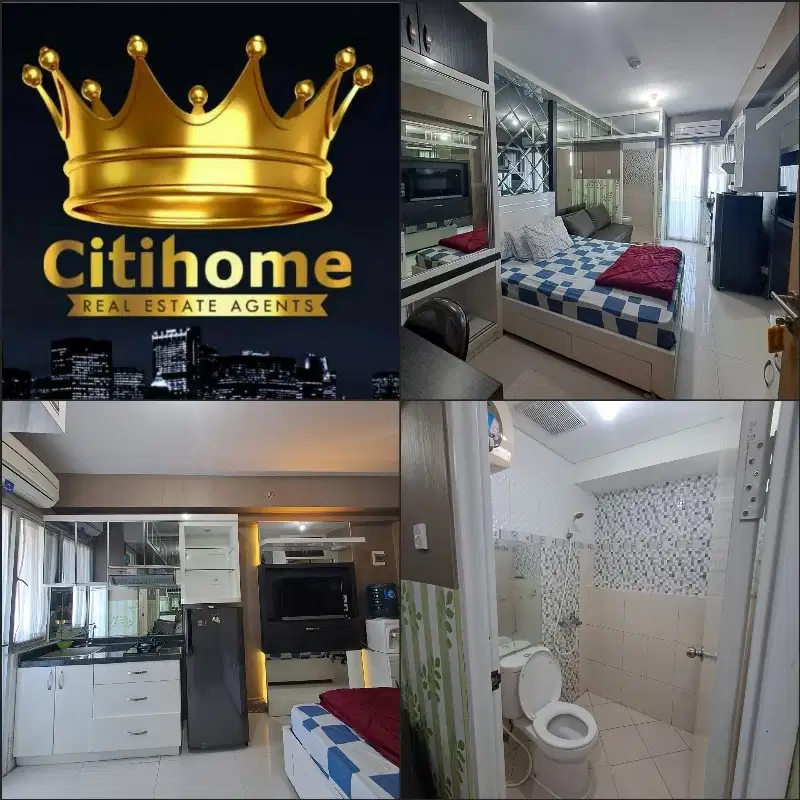 menyewakan apartemen educity 1br bulanan bycitihome