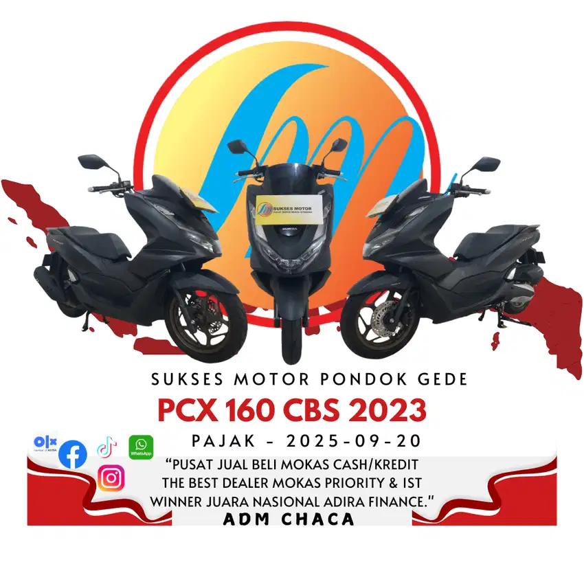 pcx 160 abs 2023 dp 1.700 like new plat bekasi kota