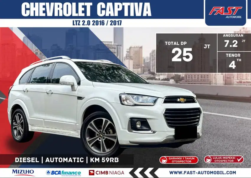 DP 25JT CHEVROLET CAPTIVA LTZ 2017 DIESEL KM.59RB SERVICE RECORD #F2ST