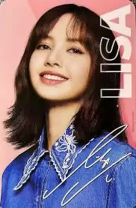 Kartu blackpink  gambar lisa