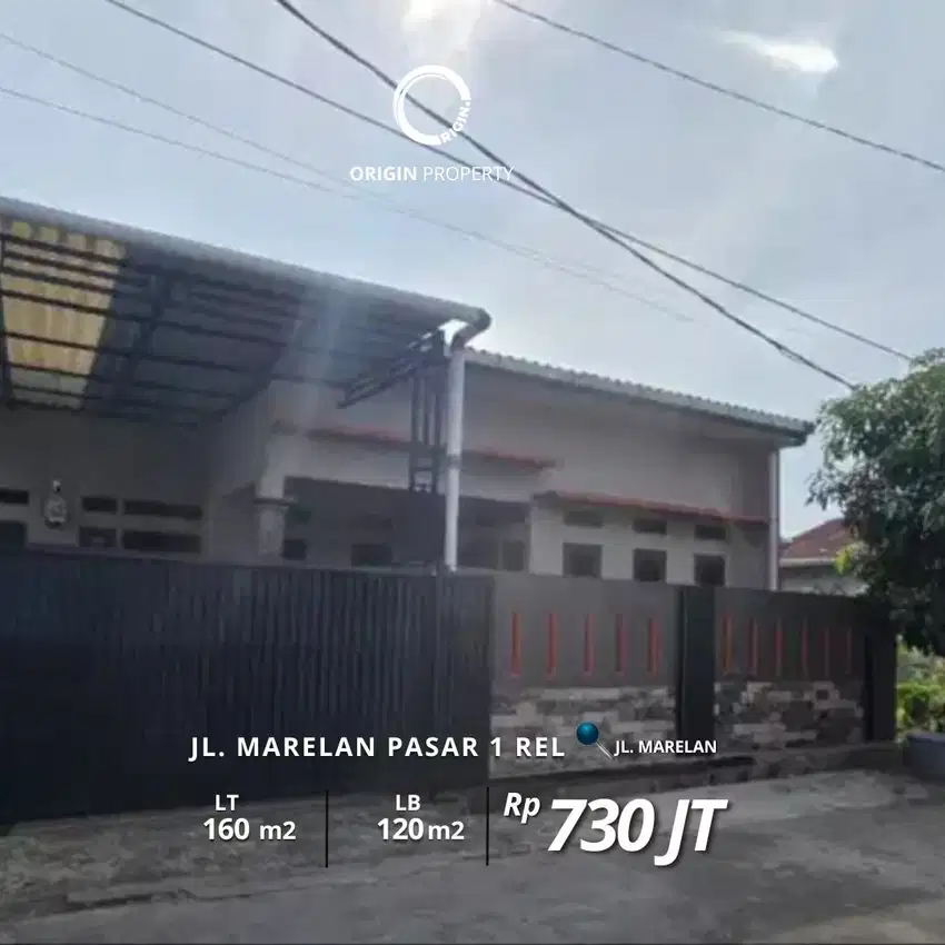 Dijual Rumah Siap Huni 1 Tingkat Jalan Marelan Pasar 1 Rel