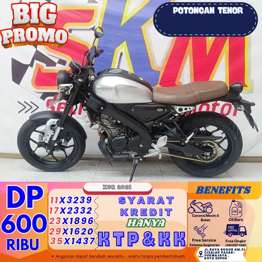 SERBUU PROMO DP 600K Yamaha ALL NEW XSR 2021